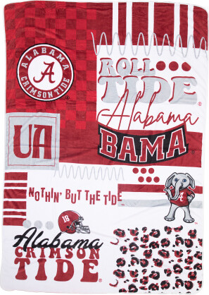 TJMAXX Ncaa Logo Check Ultra Cozy Oversized Throw Blanket For Men, Polyester