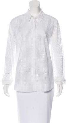 Equipment Lace Button-Up Top w/ Tags
