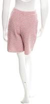 Thumbnail for your product : Chanel Striped Knee-Length Shorts w/ Tags
