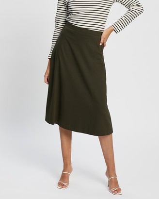 David Lawrence Women's Midi Skirts - Kayla Ponti Midi Skirt - Size One  Size, 6 at The Iconic - ShopStyle