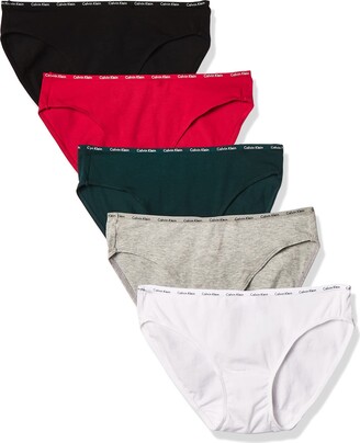 Calvin Klein Women's Form Bikini 5-Pack Panties Cotton Bikini