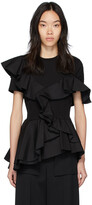 Thumbnail for your product : Alexander McQueen Black Ruffle T-Shirt