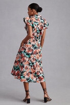 Thumbnail for your product : Maeve Flutter-Sleeve Midi Shirt Dress
