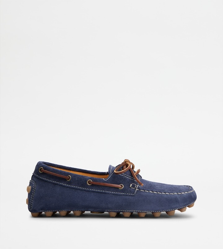 Tod's Boat Gommino Bubble Loafers in Suede