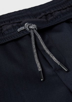Emporio Armani Blended-Wool Twill Jogging Trousers
