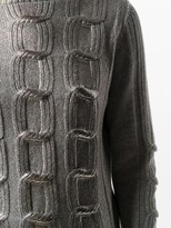 Thumbnail for your product : D-Exterior Metallic Knit Jumper