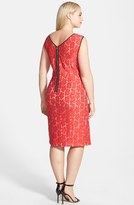 Thumbnail for your product : ABS by Allen Schwartz Lace Midi Dress (Plus Size)