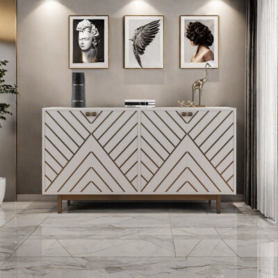 Vivid Space Creation Modern Light Luxury Sideboard Cabinet