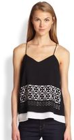Thumbnail for your product : Tibi Laser-Cut Double-Tiered Tank