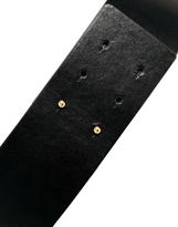 Thumbnail for your product : MANGO Black and Gold Belt
