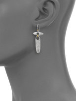 Thumbnail for your product : Gurhan Sunflower 24K Yellow Gold & Sterling Silver Linked Seed Earrings