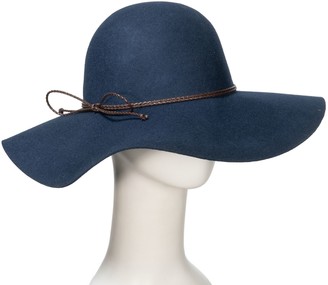 blue floppy felt hat