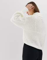 Thumbnail for your product : ASOS DESIGN stitch detail roll neck jumper