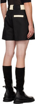 Thumbnail for your product : ADYAR SSENSE Exclusive Black & Beige Sepoy Shorts