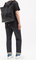 Thumbnail for your product : Alexander McQueen De Manta Skull-jacquard Canvas Backpack