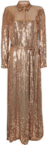 Thumbnail for your product : Emilio Pucci Silk Georgette Sequined Gown in Gold Gr. 42