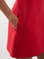 Thumbnail for your product : Valentino Garavani Bow-appliqué Wool-blend Crepe Mini Dress