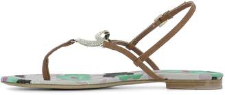 Etro Brown Leather Sandals