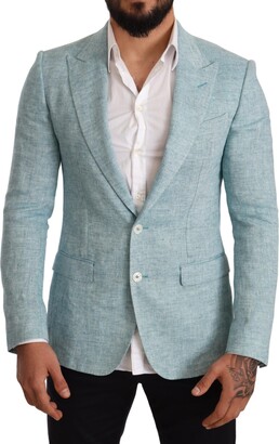 Buy Men Blue Ultra Slim Fit Solid Casual Blazer Online - 800315