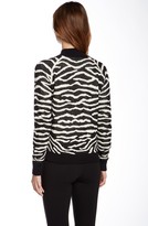 Thumbnail for your product : Joan Vass Zebra Zip Front Jacket