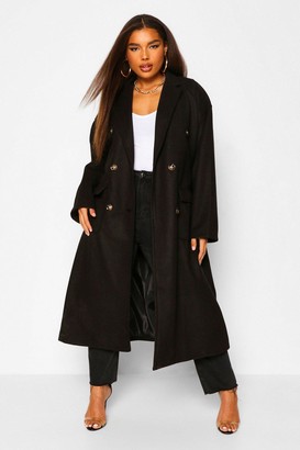 boohoo navy coat