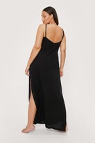Thumbnail for your product : Nasty Gal Womens Plus Size Split Hem Beach Cover Up Maxi Dress
