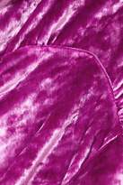 Thumbnail for your product : ATTICO Asymmetric Draped Crushed-velvet Dress