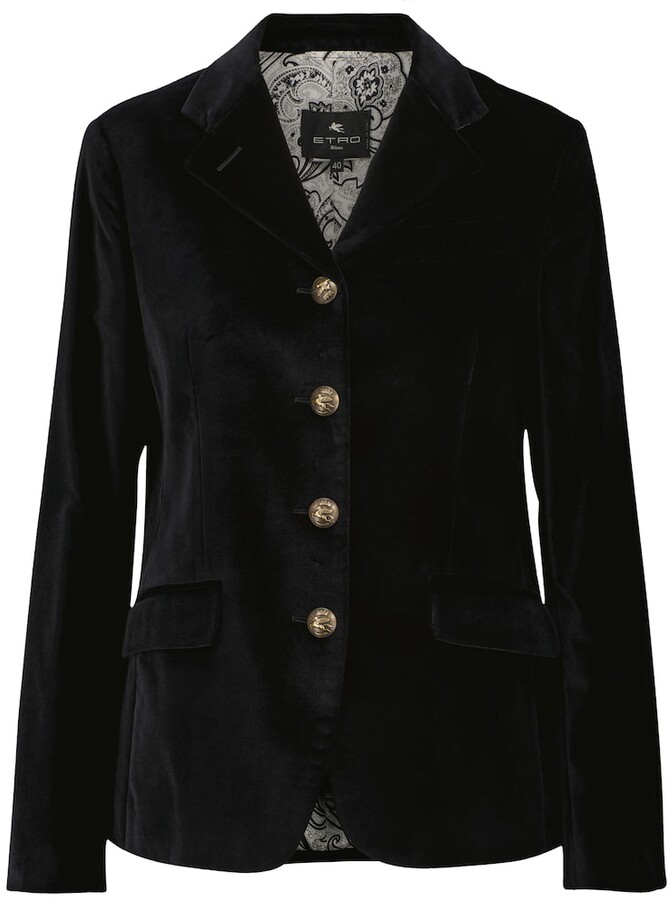 black velvet blazer womens uk