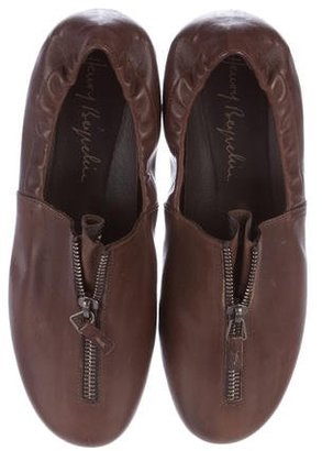 Henry Beguelin Leather Round-Toe Flats