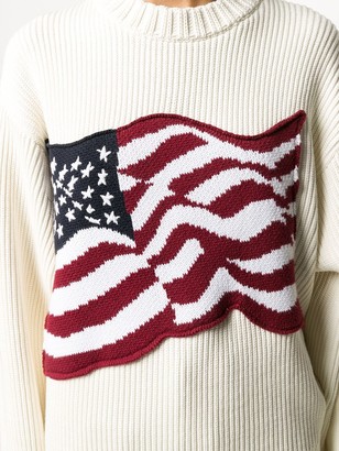 Tommy Hilfiger American flag knitted jumper