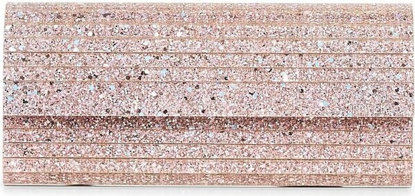 Jimmy Choo Sweetie Coarse Glitter Clutch Bag