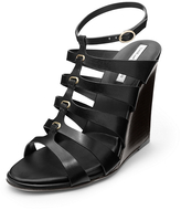 Thumbnail for your product : Diane von Furstenberg Wave Leather Wedge