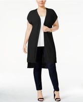 Thumbnail for your product : Love Scarlett Plus Size Lace-Up-Back Cardigan