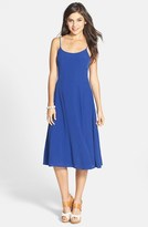 Thumbnail for your product : Frenchi Lace-Up Back Midi Dress (Juniors)