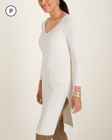 Thumbnail for your product : Travelers Collection Petite Long V-Neck Ribbed Tunic