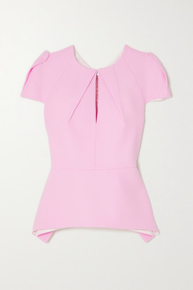 pale pink peplum top