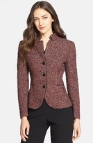 Thumbnail for your product : Santorelli Convertible Collar Tweed Jacket