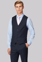 Thumbnail for your product : Hardy Amies Tailored Fit Navy Birdseye Waistcoat