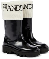 Thumbnail for your product : J.W.Anderson Logo-intarsia leather boots