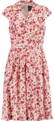 Lela Rose Jane Floral-Print Cotton-Blend Dress