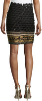 Thumbnail for your product : Donna Karan Ricrac Embroidered Skirt