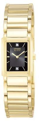 Citizen Women's EW9252-55F Eco Drive Diamond Gold-Tone Watch