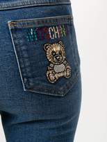 Thumbnail for your product : Moschino rhinestones bear skinny jeans