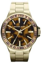 Thumbnail for your product : Michael Kors Gramercy Crystal & Tortoise-Print Goldtone Stainless Steel Watch