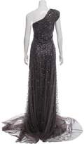 Thumbnail for your product : Mac Duggal One-Shoulder Embellished Gown w/ Tags