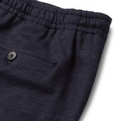 Thumbnail for your product : Ermenegildo Zegna Navy Slim-fit Tapered Puppytooth Techmerino Wool-jersey Suit Trousers - Navy