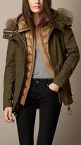 Thumbnail for your product : Burberry Fur Trim Parka with Warmer