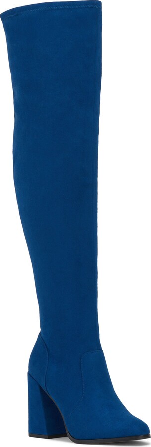Blue Women's Over the Knee Boots | ShopStyle