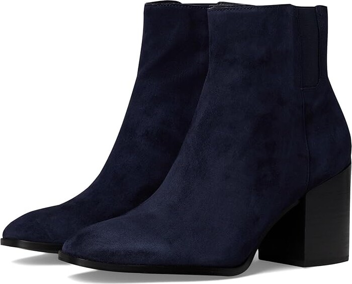 VIONIC Vynn Zip Short Boots Women's Boots Navy Blazer Suede : 5 M, Leather