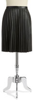 Thumbnail for your product : Calvin Klein WOMENS Plus Faux Leather Pleated Midi Skirt